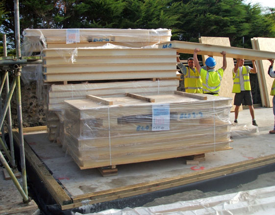 building with frames