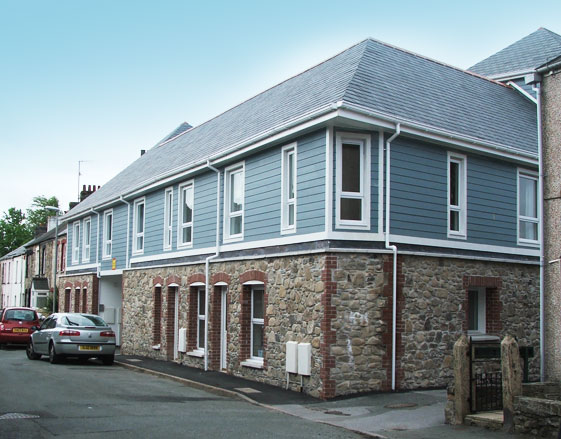 building with frames